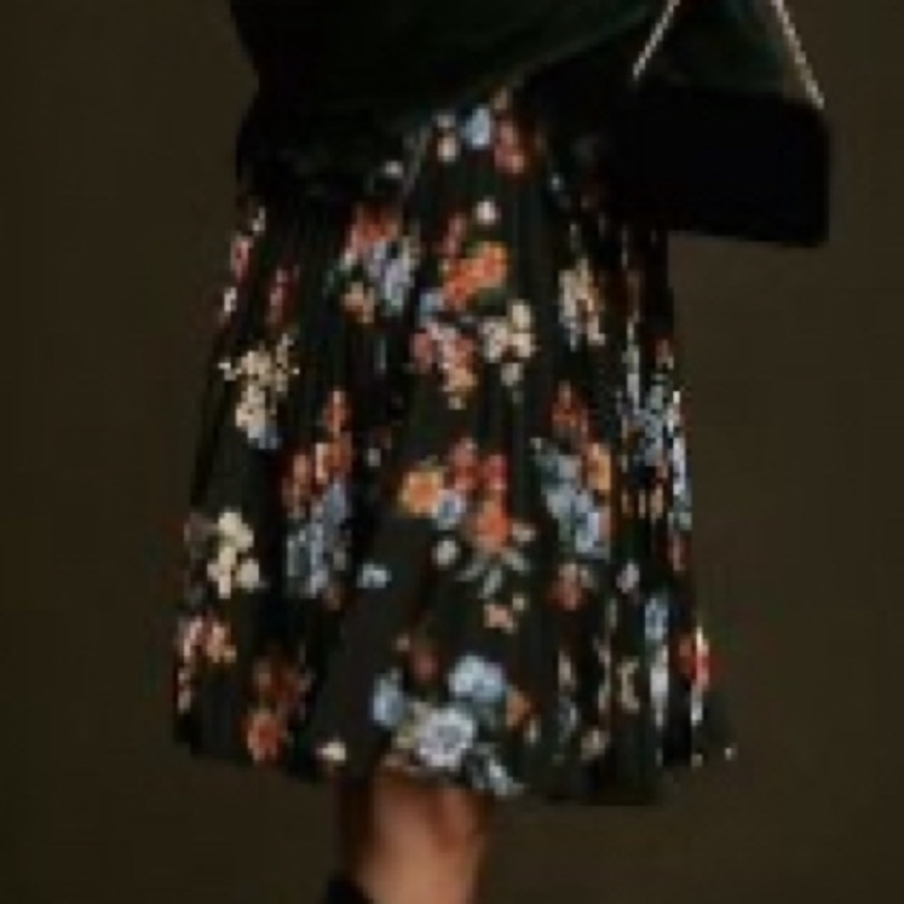 The Valerie Pleated Midi Skirt by Maeve: Michelle Armas Edition